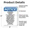 Signmission Do Not Knock No Uninvited Or Unexpected, 3.5 in W x Rectangle, Vinyl Decal OS-2PACK-NS-D-35-V-11287 - alternate 5